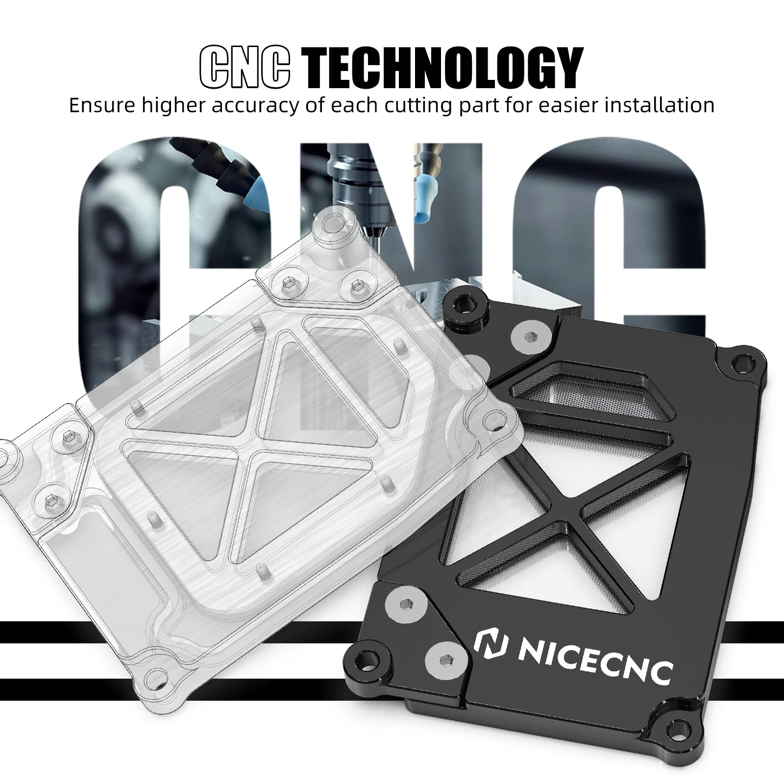 NICECNC For Yamaha Tenere 700 2020-2024 Motorcycle Air Filter Box Cover For Yamaha Tenere 700 XTZ07 XTZ700 2020-2024 CM World