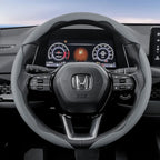 Suitable for Honda's Breathable Holes Leather Steering Wheel Cover Segmented Quick Release Design Non-Slip and Durable Civic Fit 8Th Gen 8 City Accord 9 10 Vezel Freed Breeze 7 Jade Shuttle Xrv Crosstour Insight Stream CM World