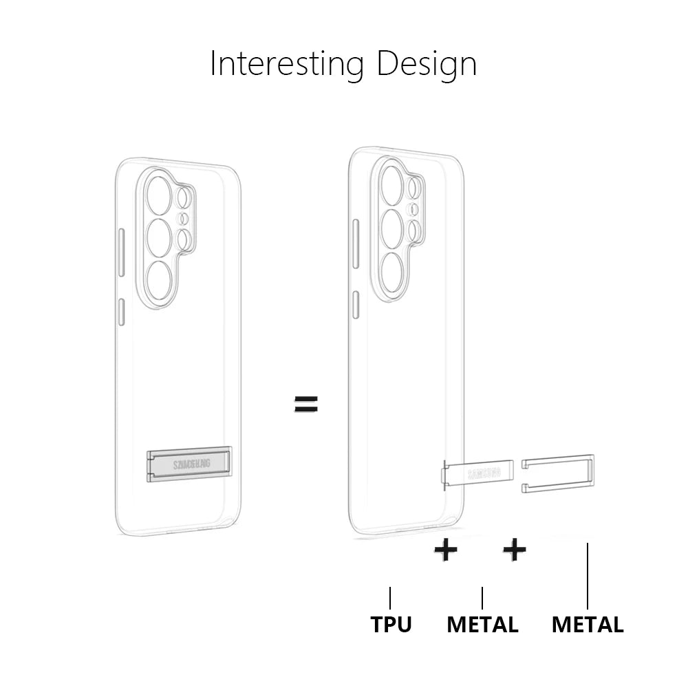For Samsung Galaxy S26 S26 Plus S26 Ultra Bracket Case S26Plus S26Ultra S26+ support Cover stand Back Protective Housing S25 S24