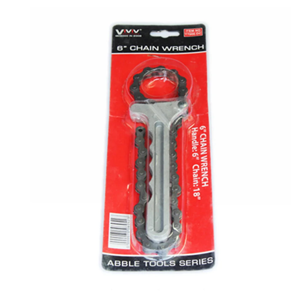 Universal Oil Filter Chain Wrench Plier Remover Grip Spanner Car Engine Oil Fuel Filter Repair Tool