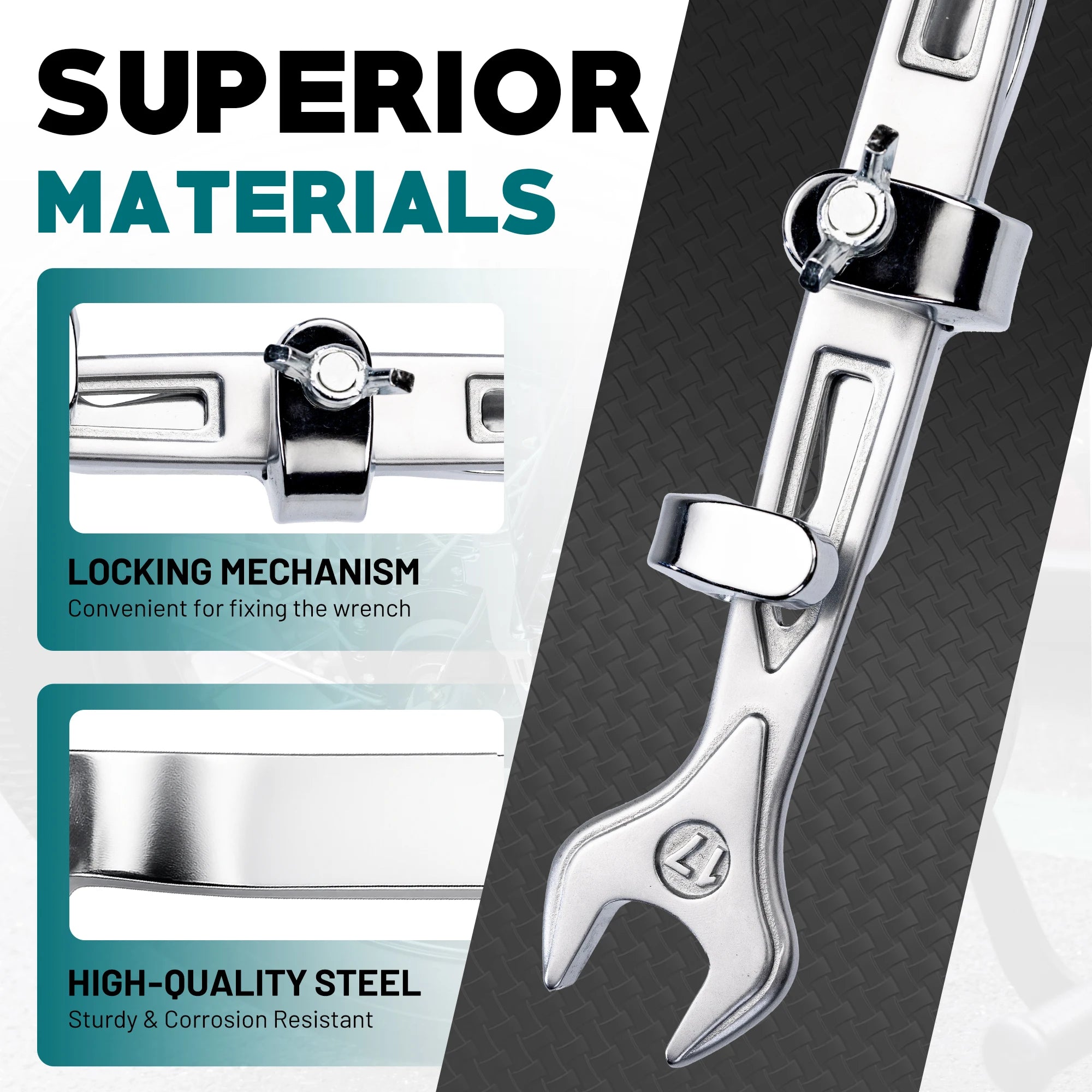 15 inch Wrench Extender Tool Bar Spanner Extender Efficient Extension Spanner Adapter for Auto & Mechanic Repair Extension Tool CM World