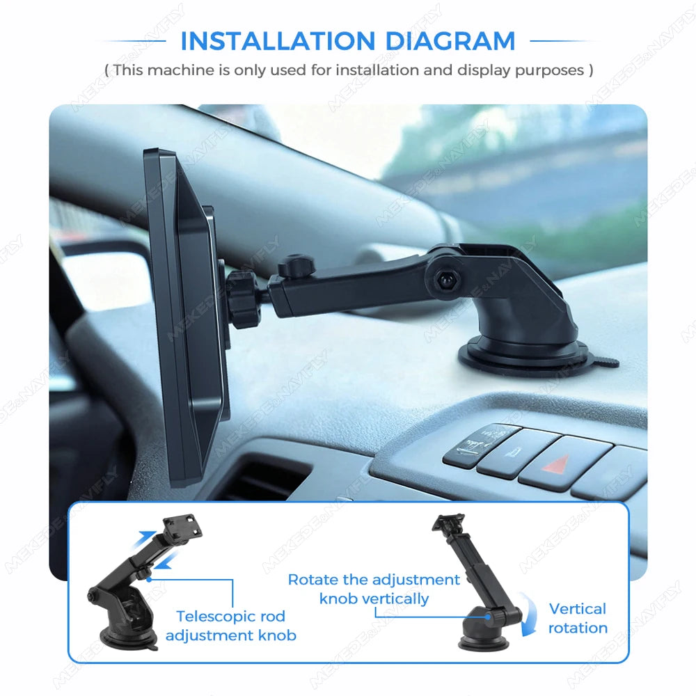 New Universal Expansion Holder For MP5 Car Radio Stereo Carplay Multimedia Player Compatible With Screen 6.86/7/9/10.26 Inch CM World