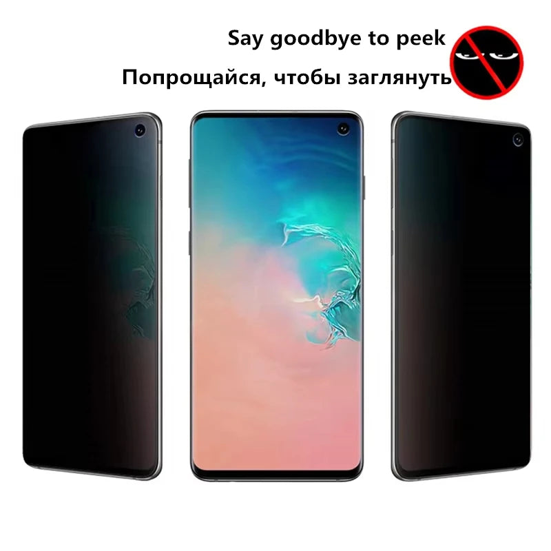 4PCS Privacy Tempered Glass for Samsung S25 S24 Ultra S23 S22 Plus S21 S20 FE A56 5G A55 A54 A53 A36 A35 A34 A33 A26 A25 A16 A15 Car Mobile World