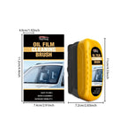 Portable Car Glass Cleaner Brush Effortlessly Remove Oil Film Water Marks and Dirt Keep Windshield Transparent for Safe Driving