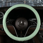 Car Anti-Slip Leather Steering Wheel Cover Universal Car Steering Wheel Protective Cover Fashion Style 38cm Sport Style Cool CM World