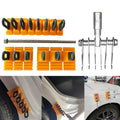 New Paintless Glue Puller Tabs Dent Car Repair Tool Vehicle Dent Removal Repairing Tool Set Orange Dent Puller Kit CM World