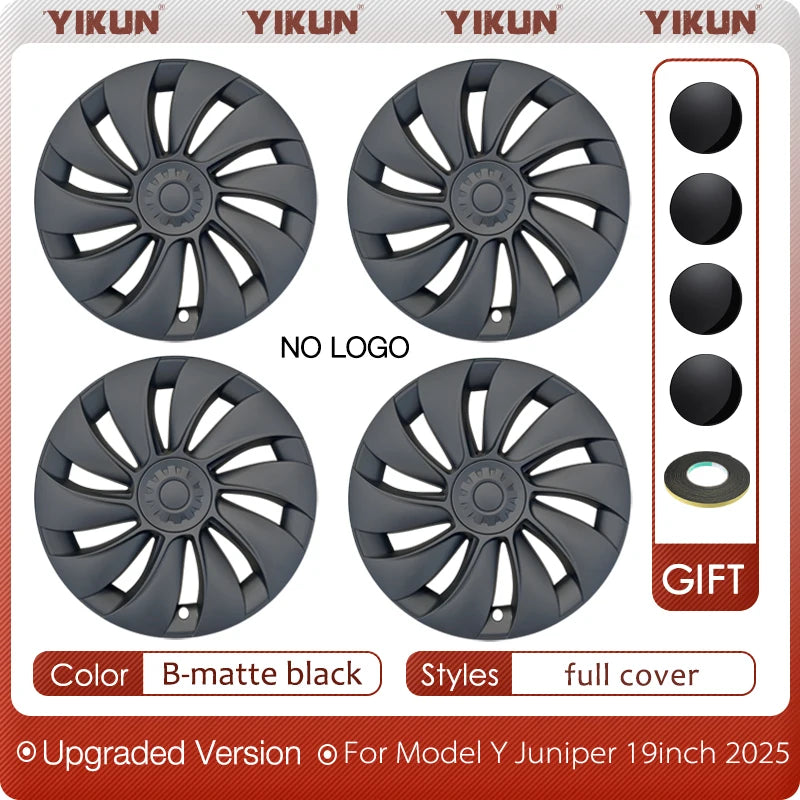 19 Inch 4PCS HubCap for Tesla Model Y Juniper 2025 Performance Replacement Wheel Cap Automobile Full Rim Cover Accessories 2026 CM World