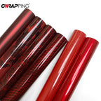 Car Stickers Glossy Red Vinyl Wrap Film Waterproof Vinyl Decorative Self-Adhesive Nti Scratch Film Car Wrap Motorcycle Stickers