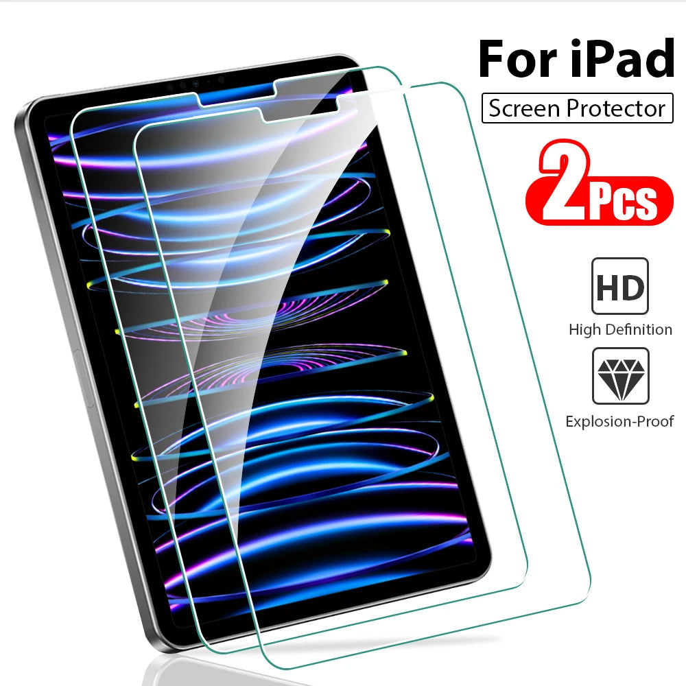 Tempered Glass For Ipad Pro 13 M5 M4 2025 12.9 Air 11 5 4 3 2 M3 M2 Screen Protector A16 10 9 9th 10th Generacion Mini 7 6 Film Car Mobile World