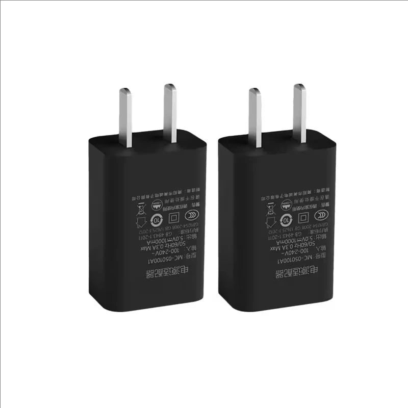 USB Wall Charger USB-A 5V 1A AC Power Adapter US Plug for iPhone 16 Samsung Xiaomi Console Camera Travel Charging Phone Adapters