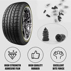 Universal Tubeless Tyre Repair Kit with Screwdriver Storage Box Rubber Nails for Car Truck Motorcycle Bike DIY Flat Fix