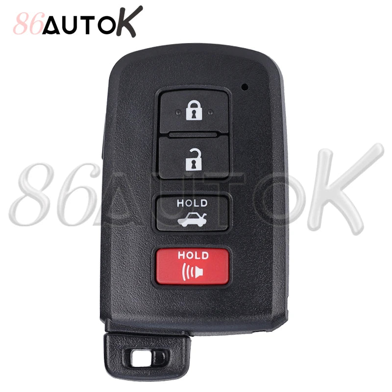 Car Key Shell Smart Key Case for Toyota Avalon Camry RAV4 2012-2015 Key Fob with Insert Key Car Key Case Fob Cover 2/3/4 Buttons CM World