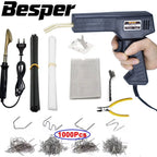 50W Plastic Welder 1000-200PCS Hot Stapler Plastic Repair Kit, Plastic Bumper Soldering Iron 2-in-1 For Car Bumper Crack Repair CM World