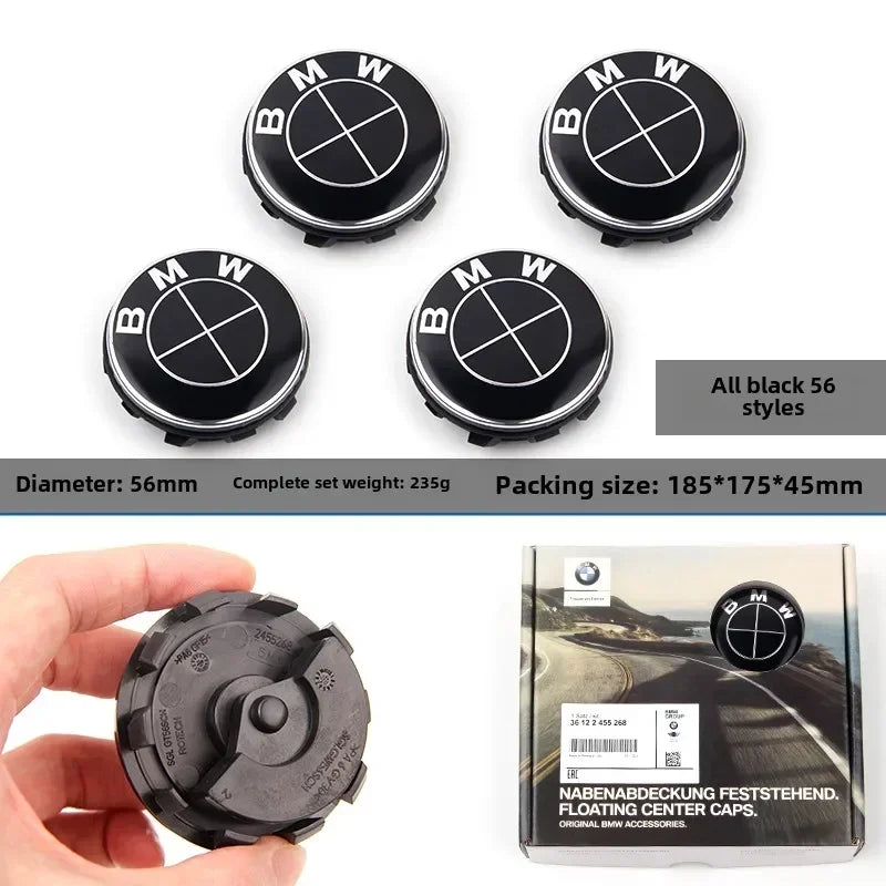 56/68mm BMW hub cover magnetic suspension hub center cover 1 3 5 7 series, 1x3x5x6 m2 m3 m4 m5 m6 automobile tire center logo. CM World