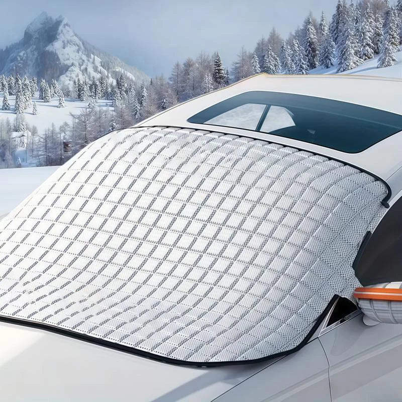 LEIBOO Sunshade Cover Car Windshield Snow Sun Shade Waterproof Protector Automobile Magnetic Cover Car Front Windscreen Cover Car Mobile World