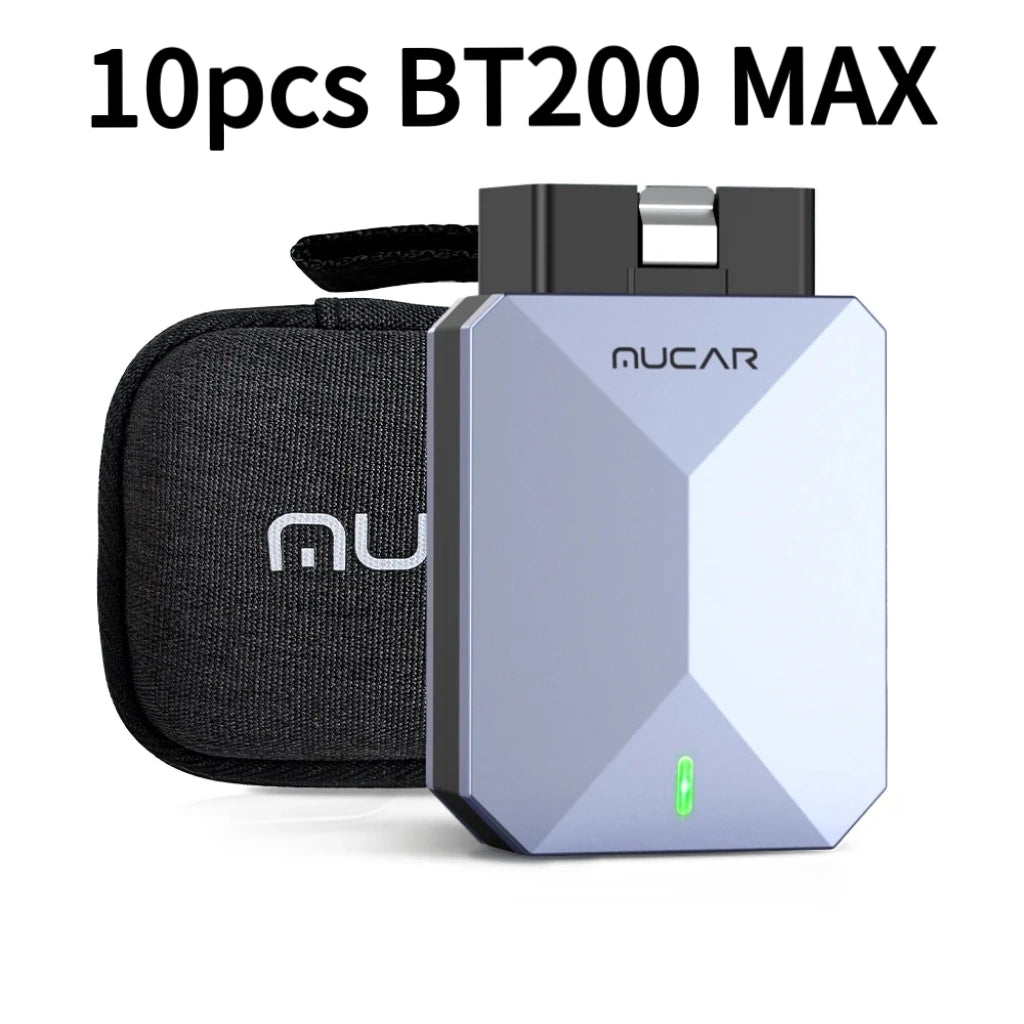 MUCAR BT200 MAX Lifetime Free AI Car Diagnostic Tool CANFD All System Diagnosis scanner 15 Reset Bi-Directional OBD2 Code Reader Car Mobile World