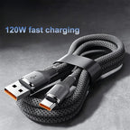 120W Type C to Type C/USB to Type C Super Fast Charging Cable Matte Surface  Data Transfer Speed FOR iPhone Xiaomi Samsung