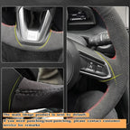 DIY Car Steering Wheel Cover Suede For BMW M Sport F30 F31 F34 F10 F11 F07 X1 X2 X3 F25 F32 F33 F36 F48 F39 Car Accessories CM World