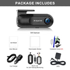 2K 2560*1440P Dash Cam WIFI GPS Car DVR Camera Video Drive Recorder Dashcam Registrar Black Box 24 Hour Monitoring Night Vision Car Mobile World