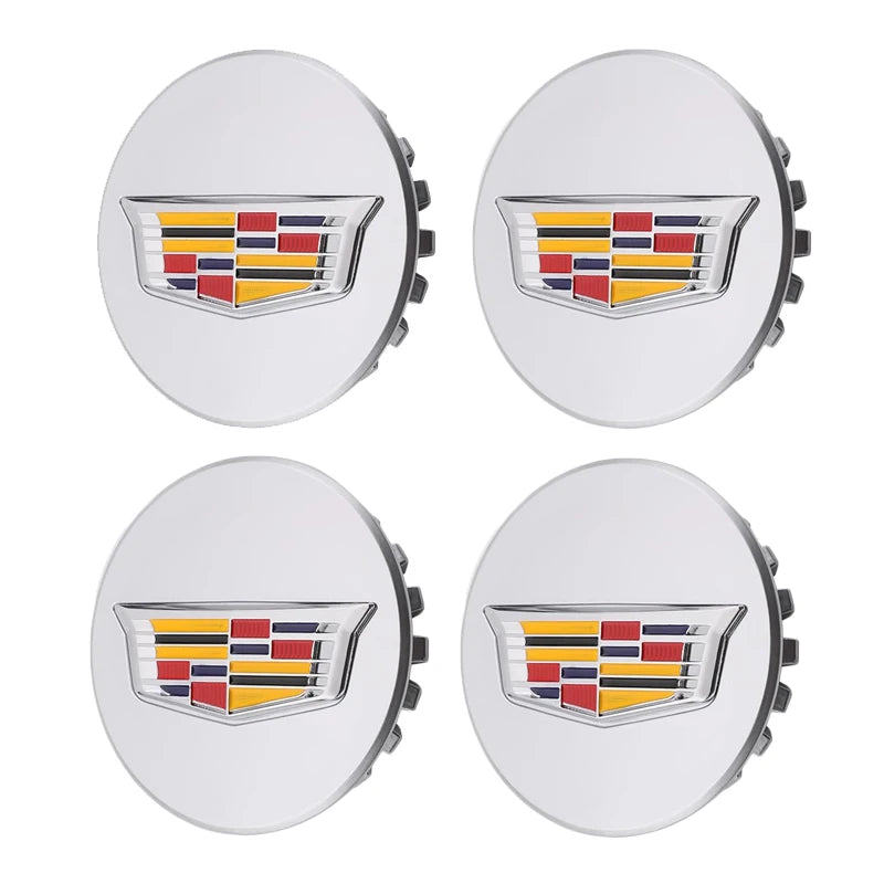66mm 4pcs Wheel Center Hub Cover Caps Accessories for Cadillac Escalade XT5 XT6 CT5 CT6 XTS CT4 Auto Tire Emblem Car Styling CM World