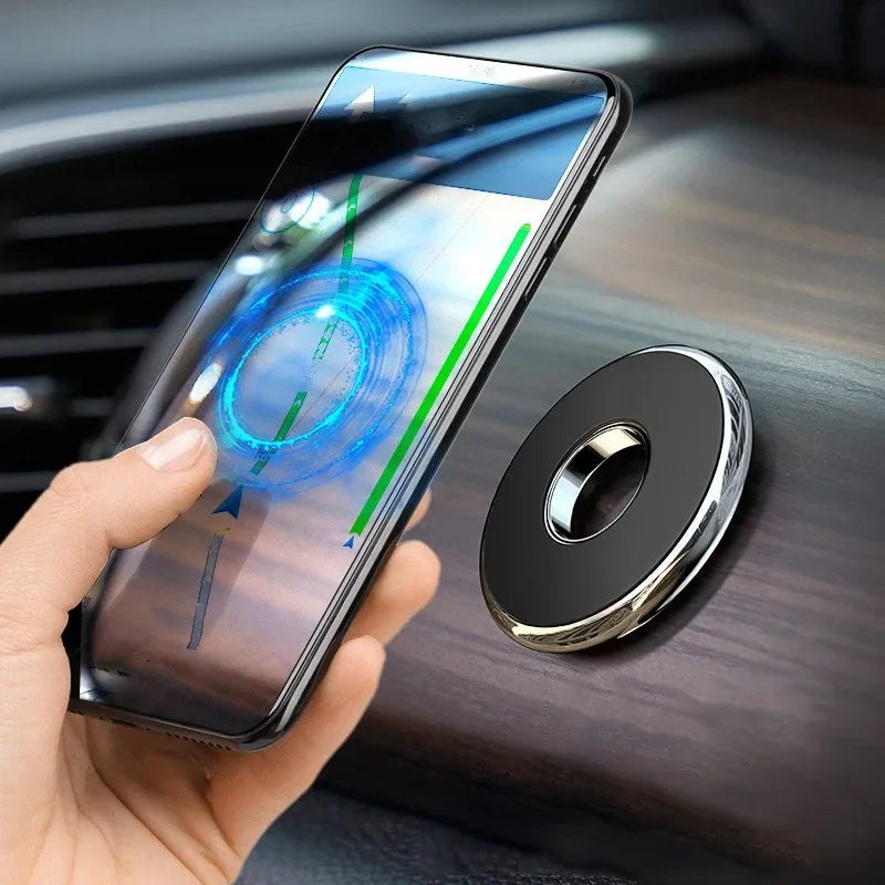 Round Car Mounted Magnetic Bracket , Easy To Stick, Not Fall Off, Compatible with All Smartphones CM World
