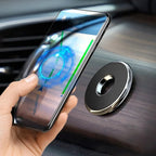 Round Car Mounted Magnetic Bracket , Easy To Stick, Not Fall Off, Compatible with All Smartphones CM World