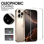 6Pcs Tempered Glass For iPhone 17 Air 18 16 15 14 13 12 11 Pro Max Mini Screen Protectors For iPhone 16e 13 Mini XS XR 7 8 Plus