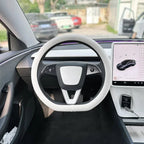 PU Leather Steering Wheel Cover for Tesla Model 3 Y highland Anti Slip Steering Replacement Protect Cover Interior Accessories CM World
