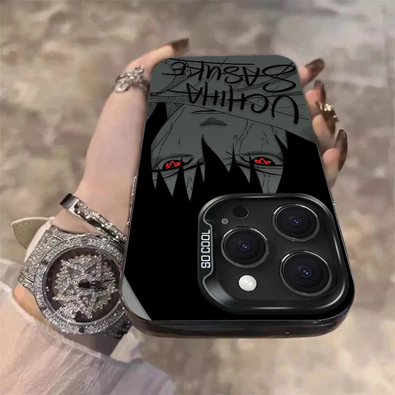 Anime N-Naruto Uchiha Sasuke Hard Case for IPhone 17 16 15 14 13 12 11 Pro Max Plus 17 Air 16E X XR XS Max Shockproof Back Cover