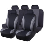 Polyester Fabric Car Seat Covers Rear Seat Backest With 3 Zipper Can Split Universal Size Seat Covers Fit For Most Car SUV Truck