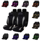 Universal Five-Seater Car Fabric Seat Covers with Stitching CM World