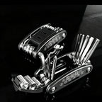 16‑in‑1 Socket Wrench Multi‑Tool Non‑Slip Rotatable Head Stainless Steel Universal Repair Kit For Bicycle Car Home Use