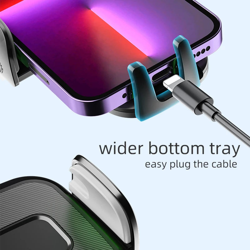 Car Vent Phone Mount, [Never Blocking Vent, Enjoy The Comfort of The A/C] Hands-Free Universal Extension Clip Air Phone Holder