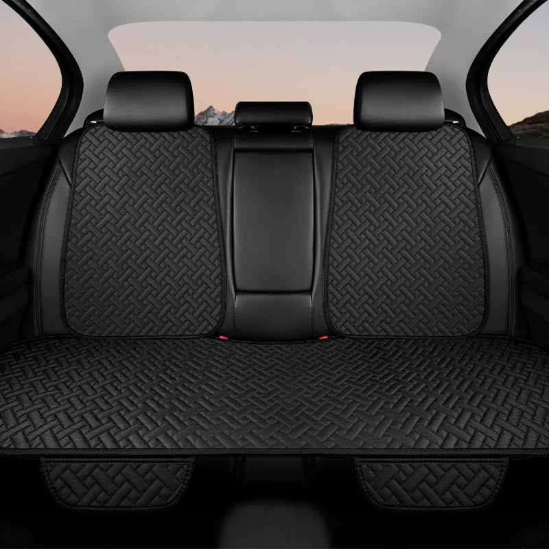 Car seat cushion, all season universal linen, driver's seat cover, small waist, single piece three piece set, half pack CM World