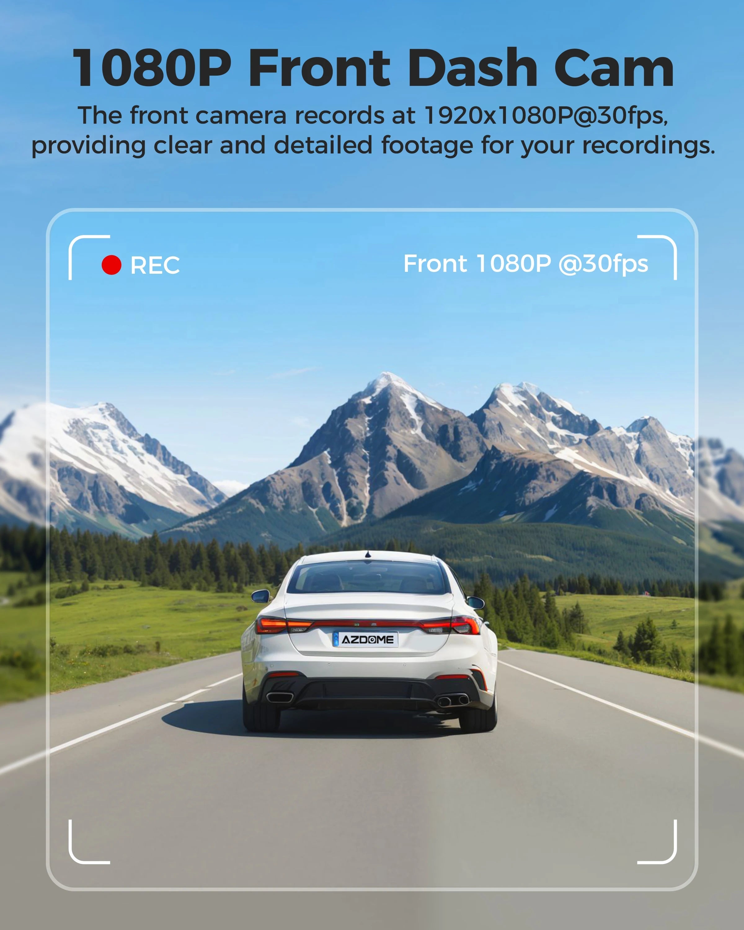AZDOME 1080P Dash Cam M200 150° Wide Angle Built-in GPS WiFi Car Camera G-Sensor App Control 24H Parking Surveillance Car DVR Car Mobile World