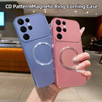 For Magsafe Wireless Charging Case For Samsung S26 Ultra S25 S24 S23 S22 S21 Plus Edge Metallic Paint Finish Soft Cover