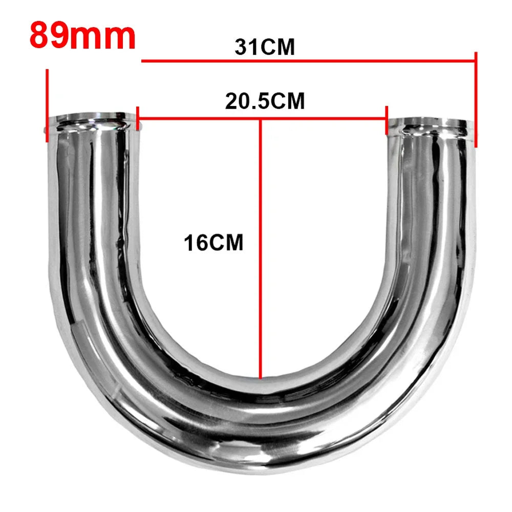 Universal L S Type Aluminum Tube 76mm 89mm 3inch 3.5inch Cold Air Intake Pipe for Racing Car Turbo High Flow 0/45/90/180 Degrees CM World
