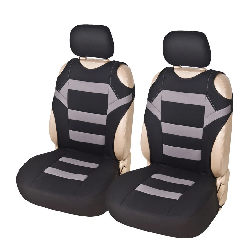 2PCS Wear Resistant Car Seat Covers Sports Tank Top Style Car Front Seat Cushion Cover Universal Protector Car Accessories