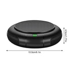 Car Air Purifier Solar/USB Powered, HEPA Filter & Negative Ion, Remove PM2.5/Smoke/Dust, 1200mAh Portable Auto Air Cleaner Car Mobile World