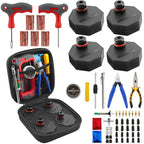 For Mach E Jack Pad with Tire Repair Tool Rubber Jack Puck for Ford Mustang 2024 2023 2022 2021 Tire Puncture Plug Needle Pliers CM World