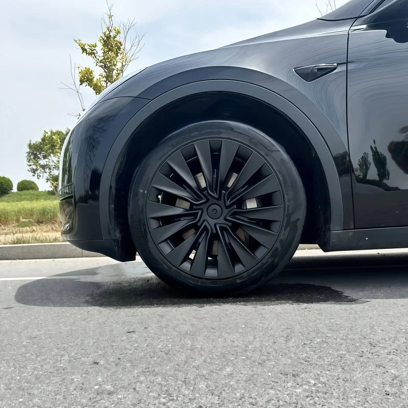 For Model Y 2024 2023 2022 2019-2025 19 Inch Wheel Hub Cap Replacement Decorative Rim Protector Guard Full Cover  Styling Parts
