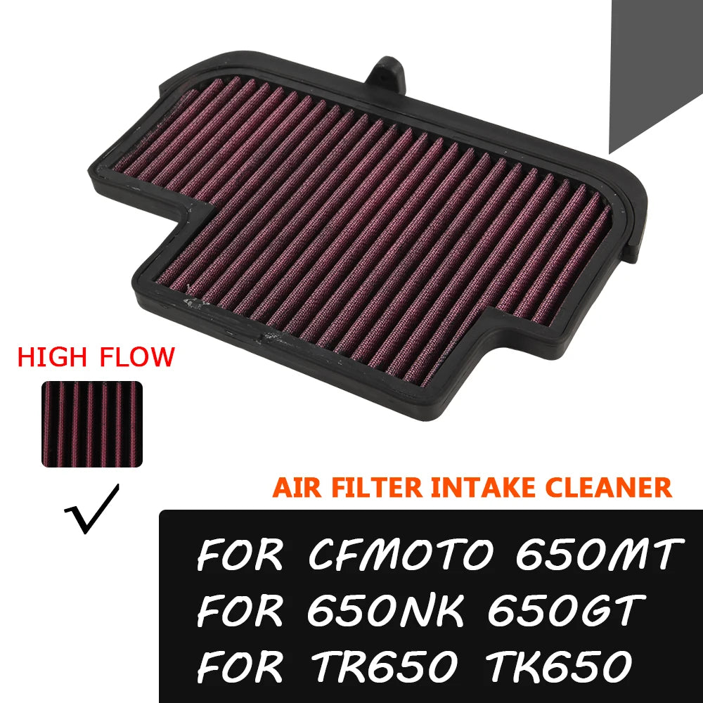 For CFMOTO 650MT 650NK 650GT 650 MT NK GT TK TR 650 TR650 TK650 MT650 Accessories Air Filter Intake Cleaner Air Element Cleaner CM World