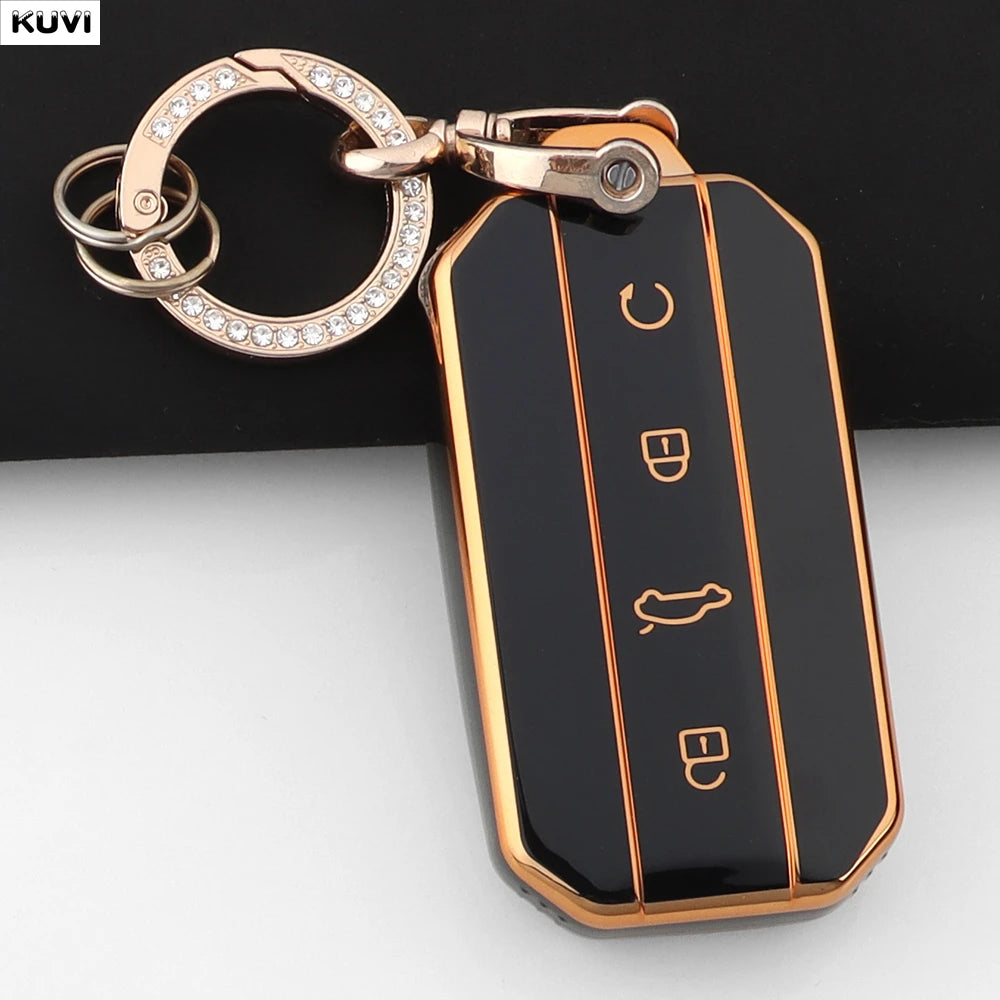 Fashion TPU Car Key Case Cover Shell For Chery Jaecoo J7 J5 7 5 Protection Bag Holder Keychain Keyless Auto Accessories