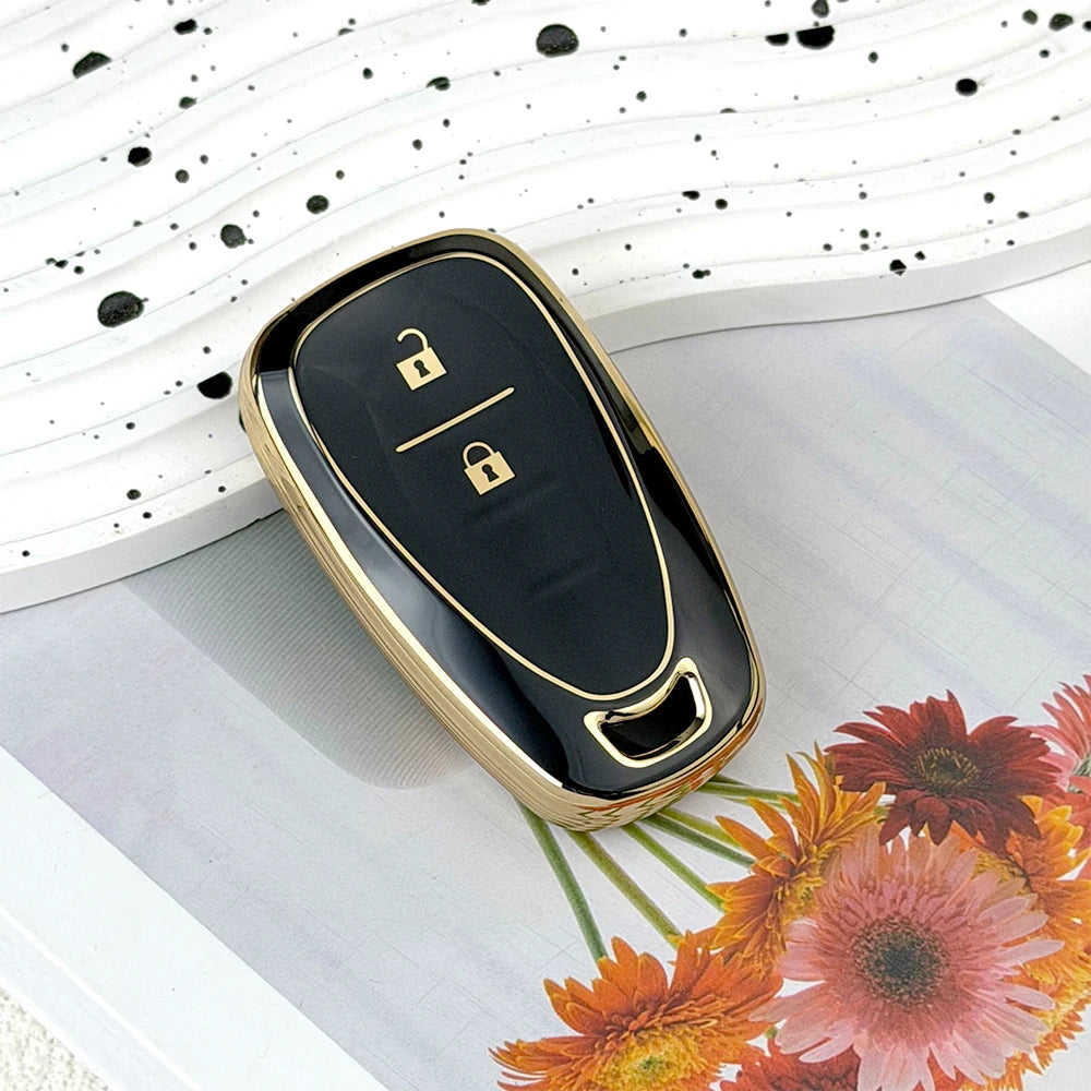 TPU Car Key Fob Cover Case for Chevrolet 2017-2019 Chevy Malibu Camaro Cruze Traverse Sonic Volt Bolt Equinox Spark Blazer Onix CM World