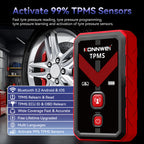 2026 KONNWEI TK100 Car Programable TPMS Sensors OBD Relearn Tool 433MHz315MHz Programing CELL PHONE Tire Pressure Monitor System CM World