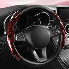 Premium Glossy Snap-On Car Steering Wheel Cover – Shiny, Lightweight & Non-Slip, Universal Fit for All Seasons
