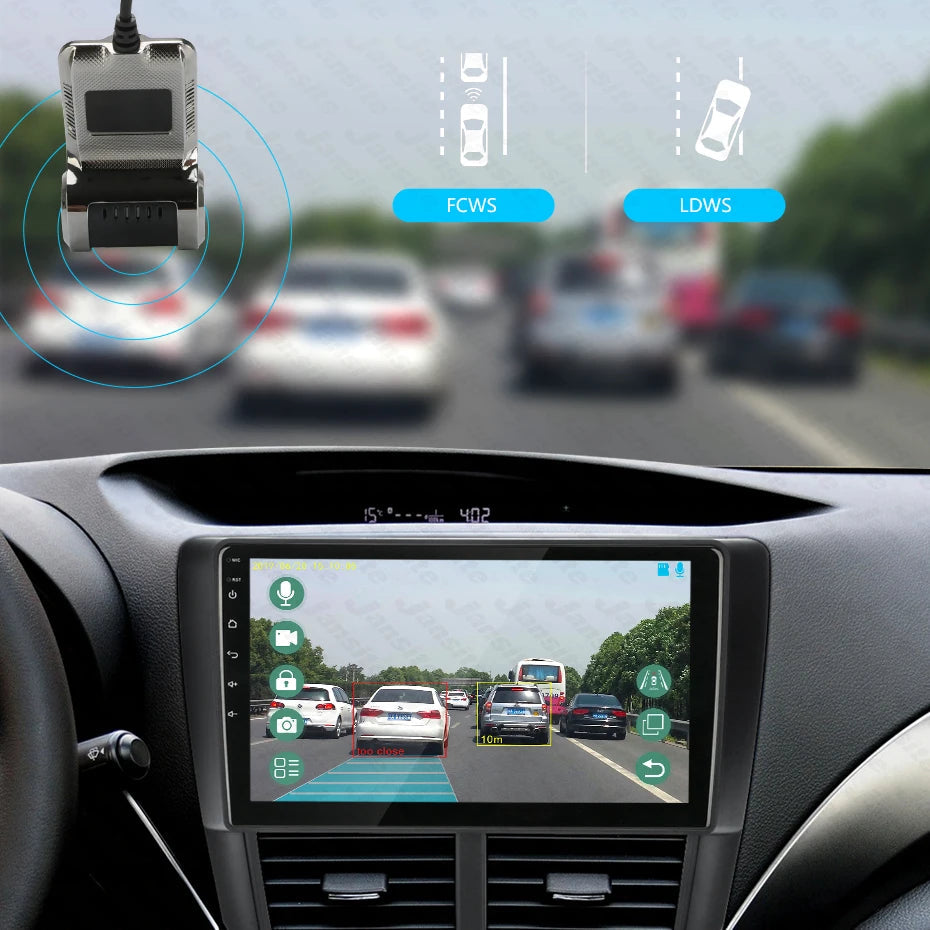 Develuck USB ADAS Full HD Car DVR Dash Cam For DVD Android Player Navigation Head Unit/Auto Audio Voice Alarm Video Recording Car Mobile World