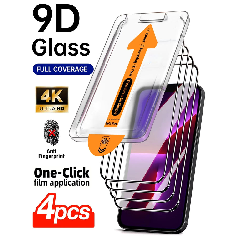 1-4PCS Tempered Glass For Samsung Galaxy S26 Ultra S25 S24 S23 S22 S21 S20 FE A57 A56 A37 A36 A27 A26 A17 A16 Screen Protectors
