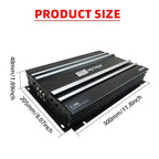 Class AB Car Audio Upgrade Power Amplifier 4 Channel 12V 8800W Power Stereo Amplifie Audio Speaker Subwoofer Treble Mid-bass CM World
