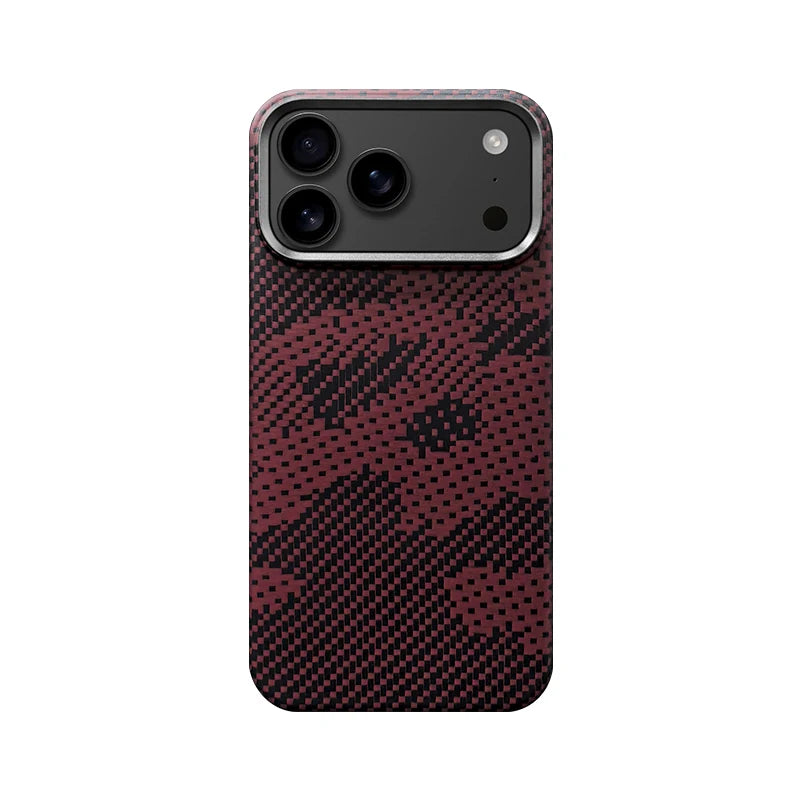 Ultra Slim Real Aramid Kevlar Carbon Fiber Business Case For IPhone 17 Air Pro Max Magnetic Charging Shockproof Protective Cover Car Mobile World
